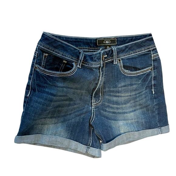 Cato Denim Shorts - Size 10 - Blue with Sparkle Stud Detail on Back Pockets - Picture 5 of 16